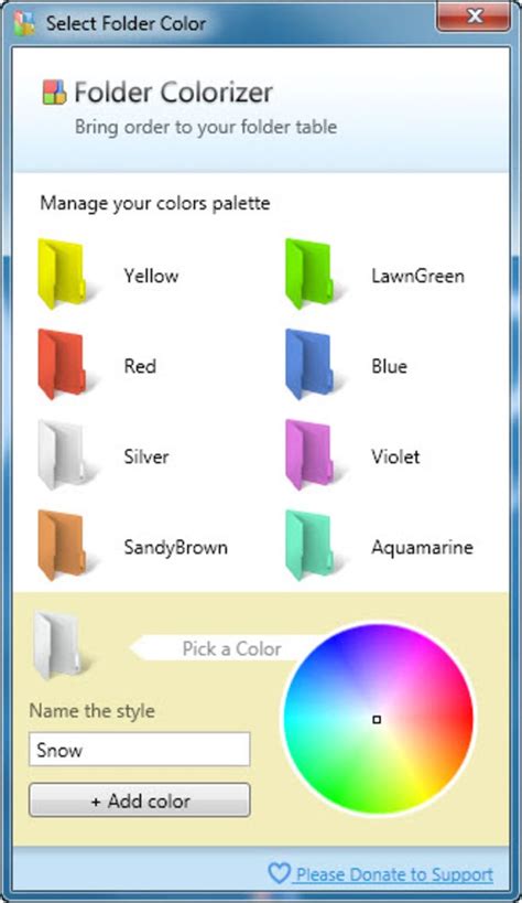 Folder colorizer ダウンロード